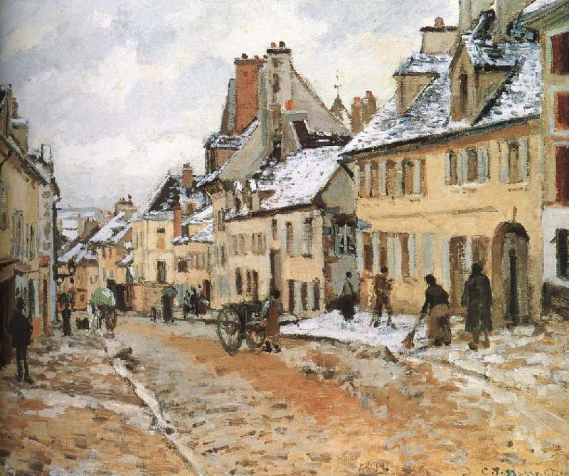 Pang map of snow Schwarz, Camille Pissarro